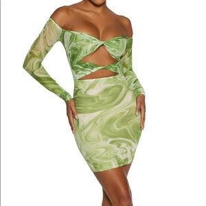 Naked Wardrobe Paradise Mini Dress